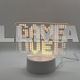 Cветодиодный 3D светильник ночник Game Over USB цвет теплый